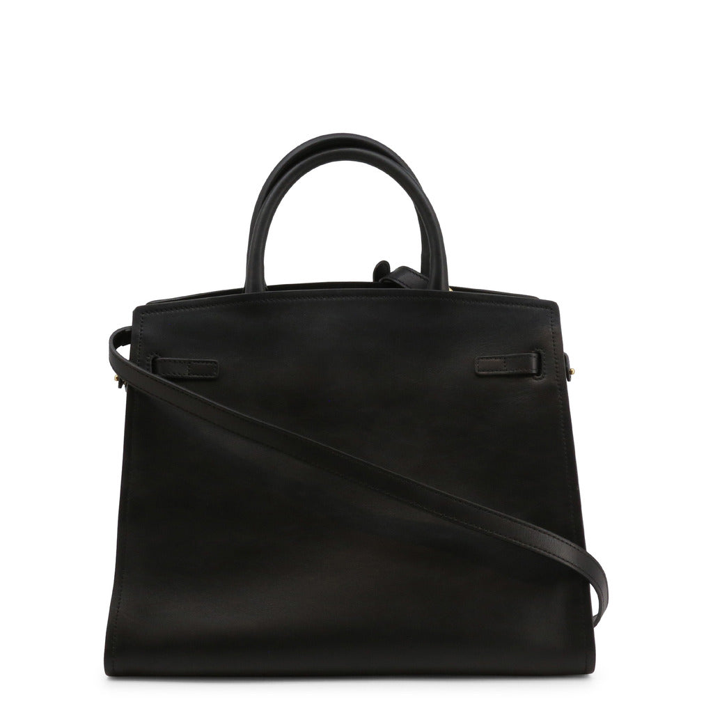 Black Logo Padlock Handbag