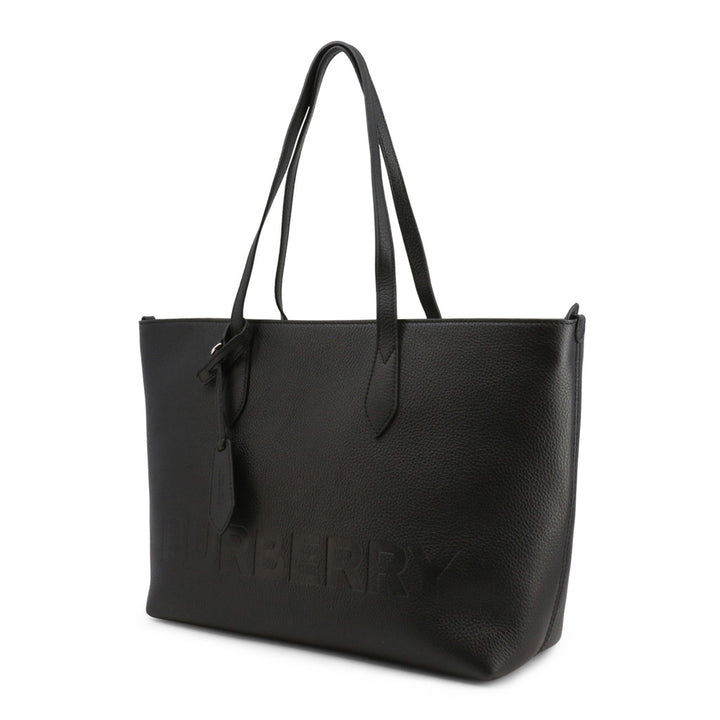 Ardwell Monogram Black Leather Top Handle Bag