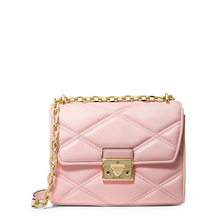 Serena Small Smooth Pink Crossbody Bag